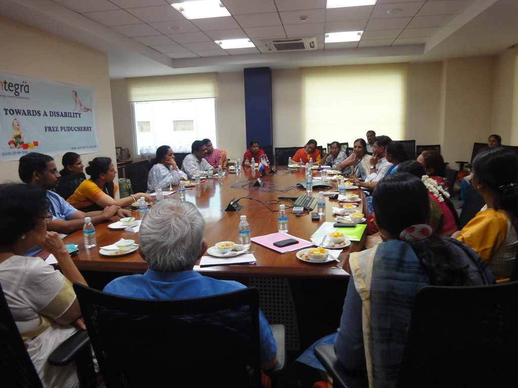 The Trust organized a meeting on creating an awareness session on how to prevent disabled childbirth, which was attended by the doctors from JIPMER, NIMPED Muttukad, Specialty centre, Hemophilia Society; specialists from Pondicherry University; Social Welfare Department directors; and media persons from The Hindu and The Indian Express.
