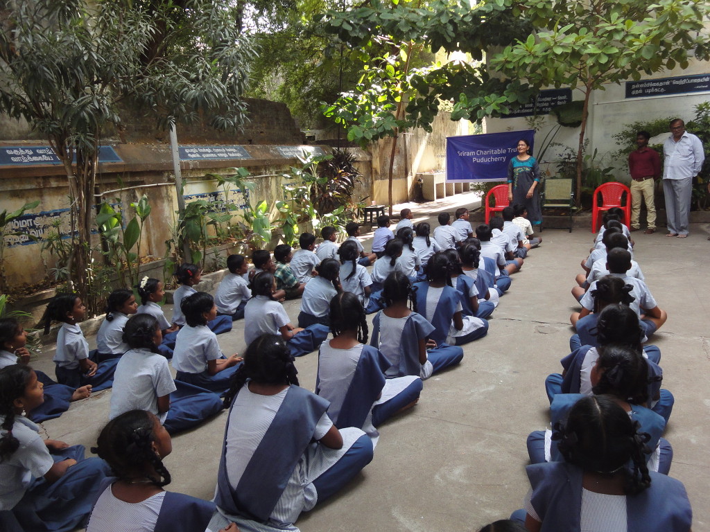 2.	Organized yoga classes for the students from Ambedkar Government High School, Pondicherry