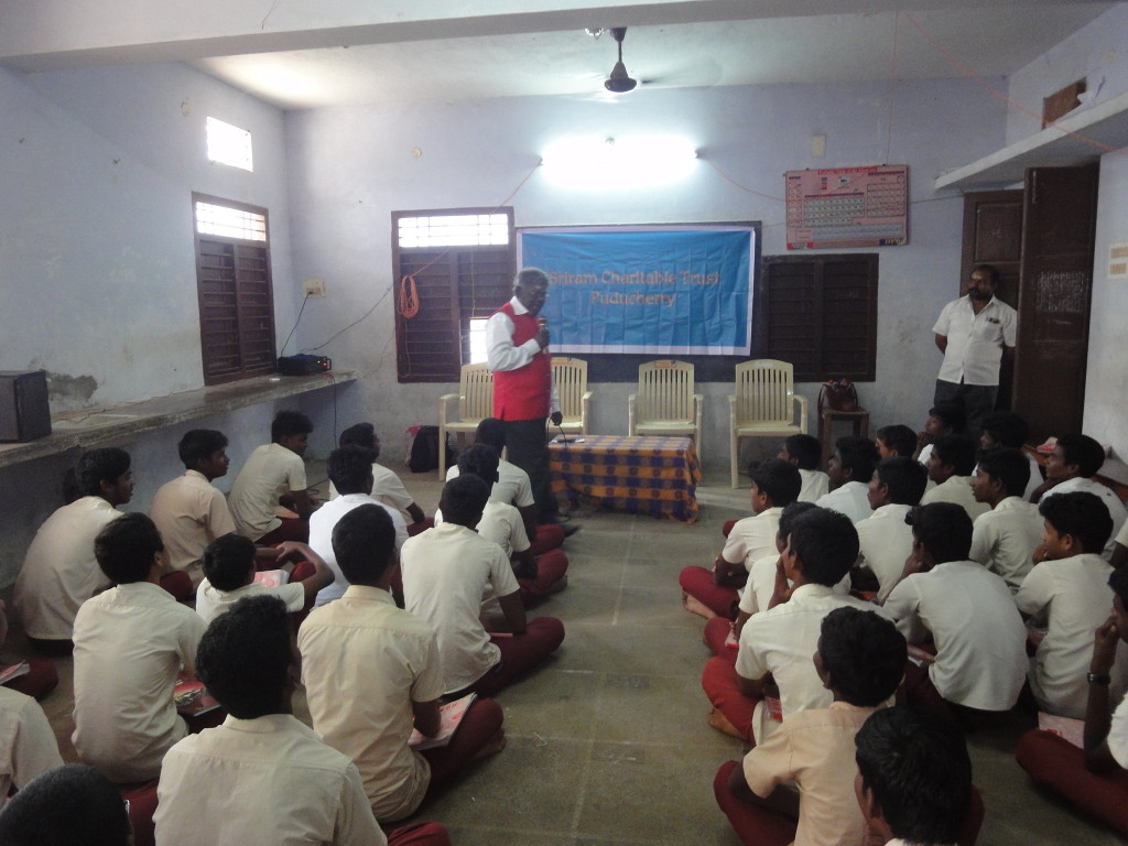 Motivational sessions were organized for 10th and 12th students of HINDU Higher Secondary School at Mathuranthagam, Puducherry, on how to write board exams and how to score more marks in 10th and 12th standard board exams.